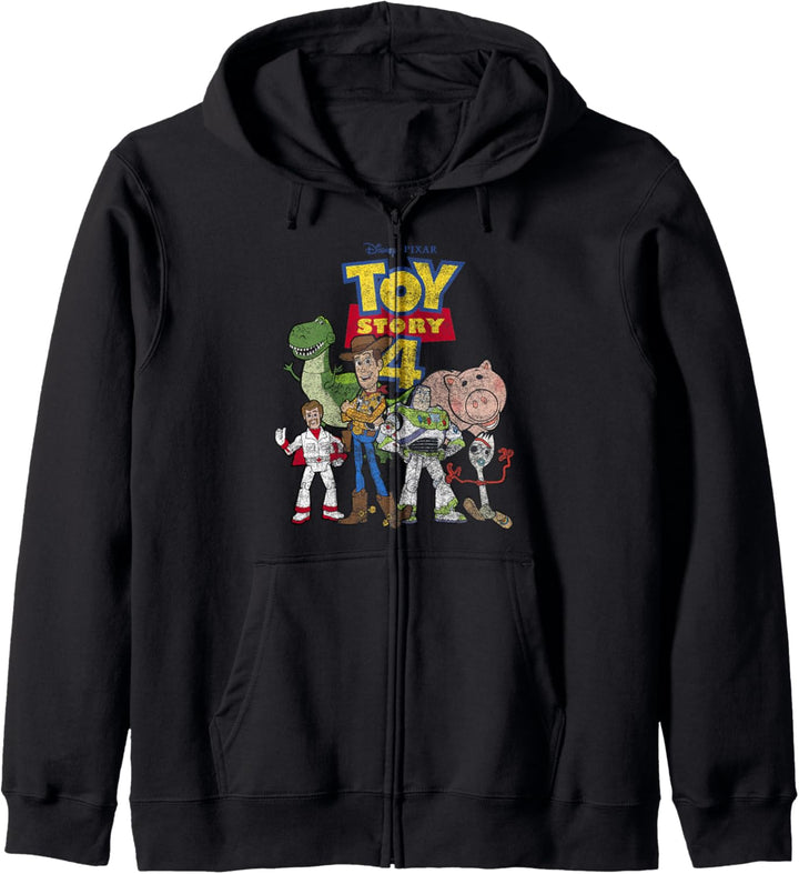 Disney Pixar Toy Story 4 New Group Shot Movie Logo Poster Kapuzenjacke