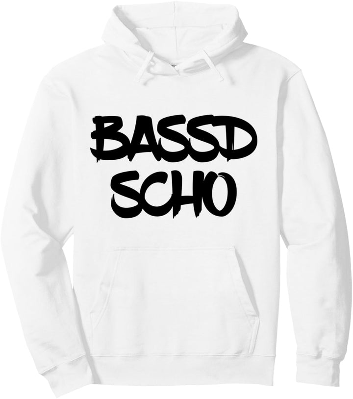 Cooles Bassd scho Design für (fränkische) Bassisten Pullover Hoodie