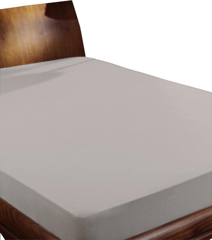 Primera Spannbettlaken Mako Satin 100% Baumwolle Ecru 140-160 x 200 cm, Ecru 140-160 x 200 cm