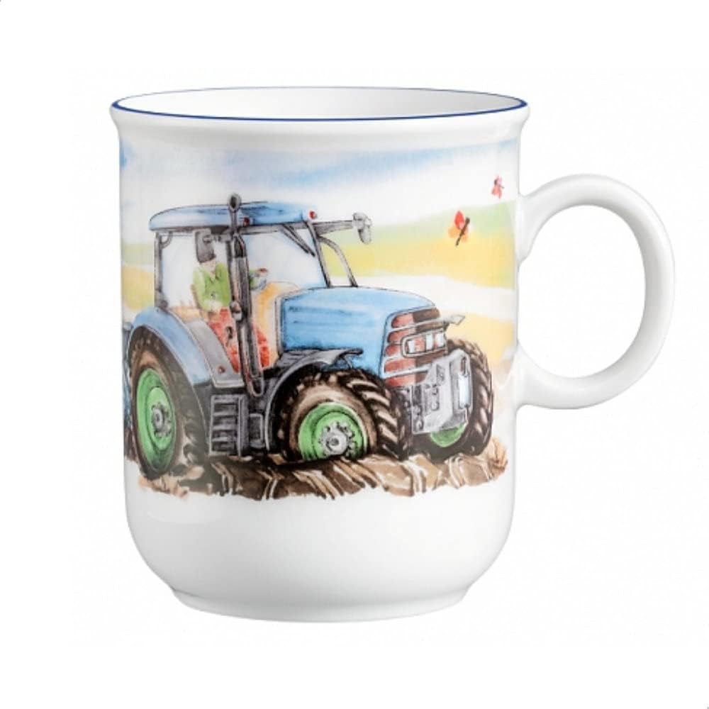 Sterngraf Kinderset Mein Traktor 7tlg. MIT Gravur (z.B. Namen) personalisiertes Kinderbesteck + Kind