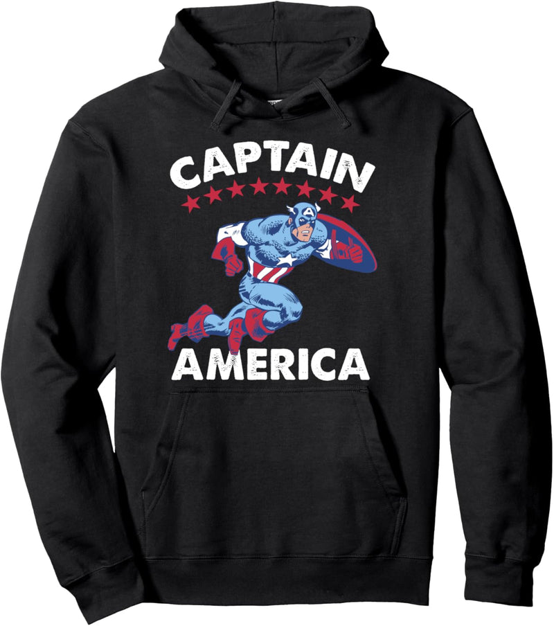 Marvel Captain America Action Pose Pullover Hoodie