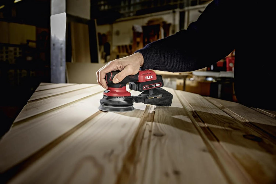 Flex Akku-Exzenterschleifer ORE 2-125 18-EC (ohne Akku, inkl. Transportkoffer, Schleifteller-ø 125 m