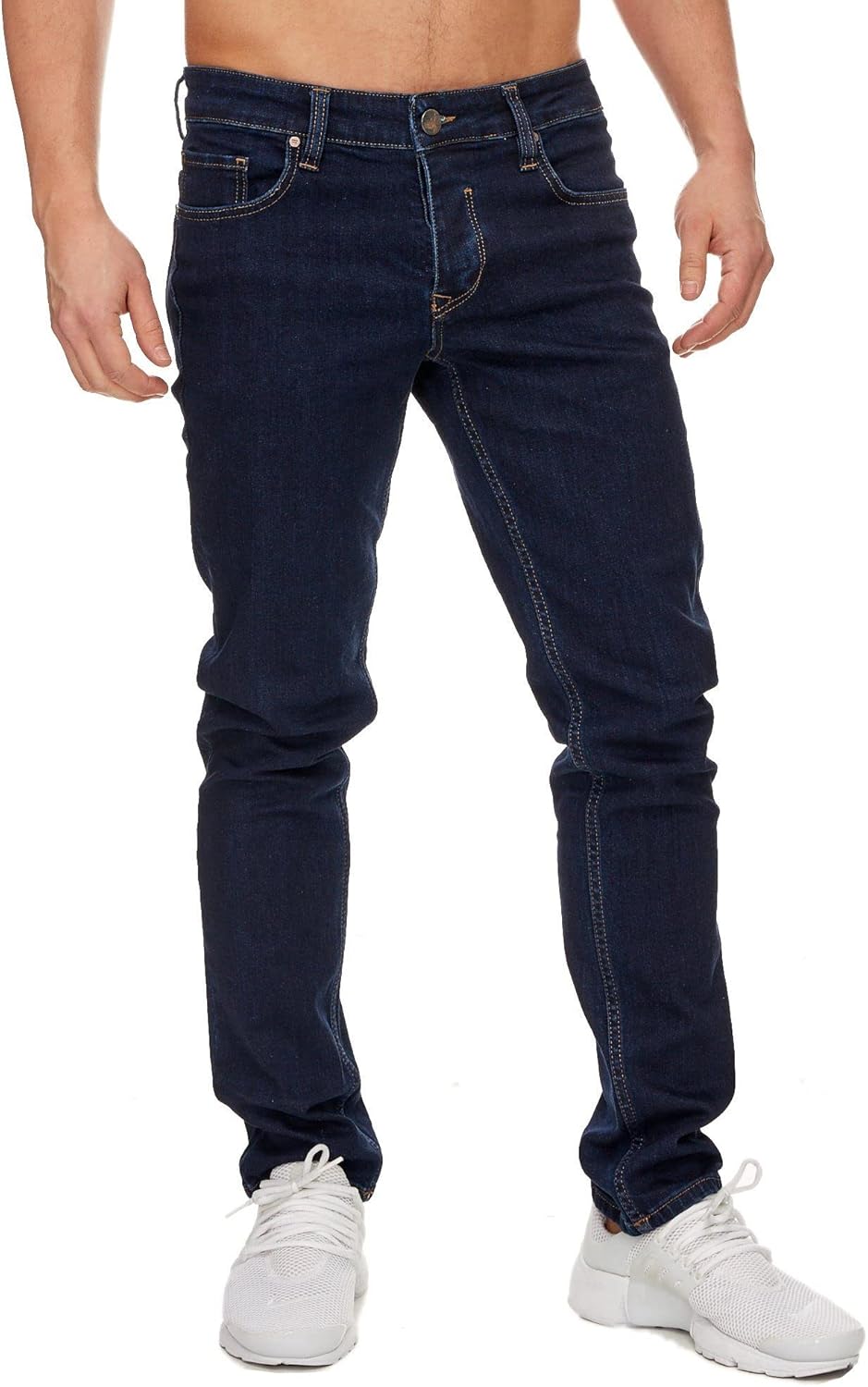 Tazzio Jeans Slim Fit Herren Jeanshose Stretch Designer Hose Denim 16533 29W / 30L Dunkelblau, 29W /