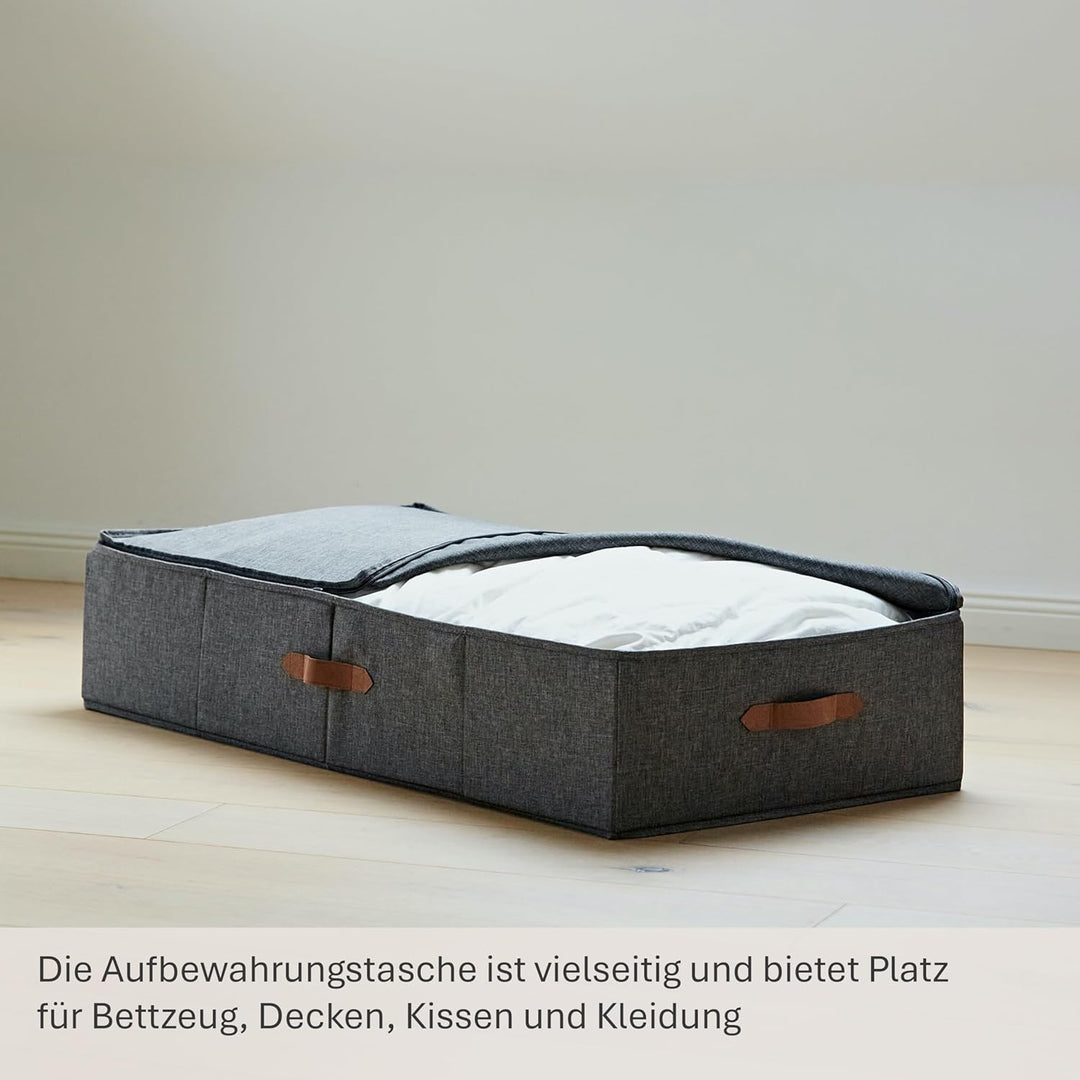LOVE IT STORE IT Premium Unterbettkommode - Unterbett Aufbewahrungsbox für Bettzeug Aufbewahrung - L