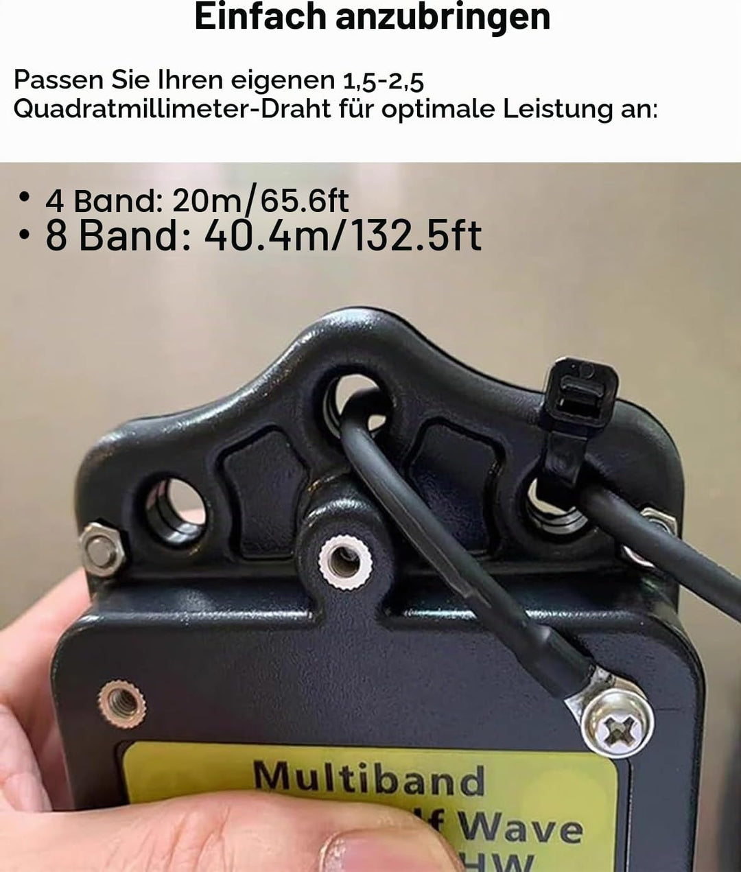 Upgraded 150W HF End Fed Antenna, 1-30MHz CW FM AM FT4 FT8 SSB End Fed Radio Antenna 4 Band 8 Band f