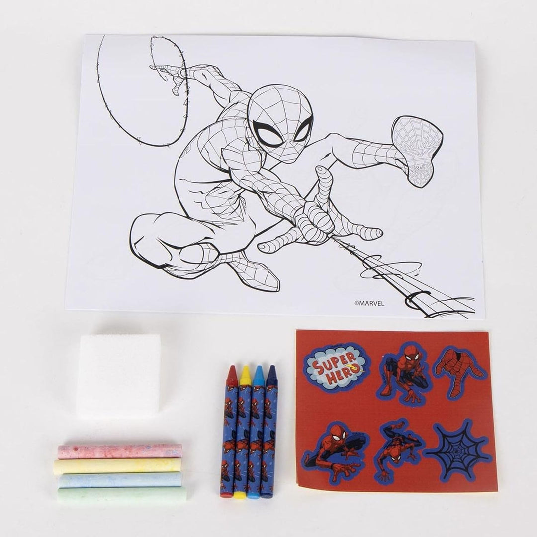Magnetisches Spider-Man-Whiteboard für Kinder mit Bleistift und Stempeln – Spiderman-Whiteboard, tra
