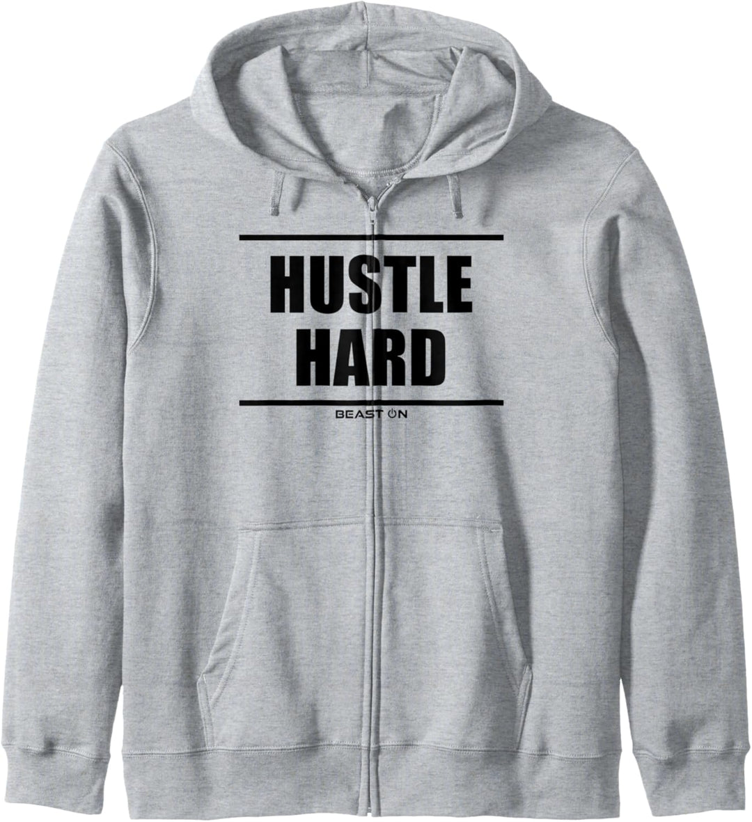 Hustle Hard Beast On Fitness Gym Motivation Workout Training Kapuzenjacke