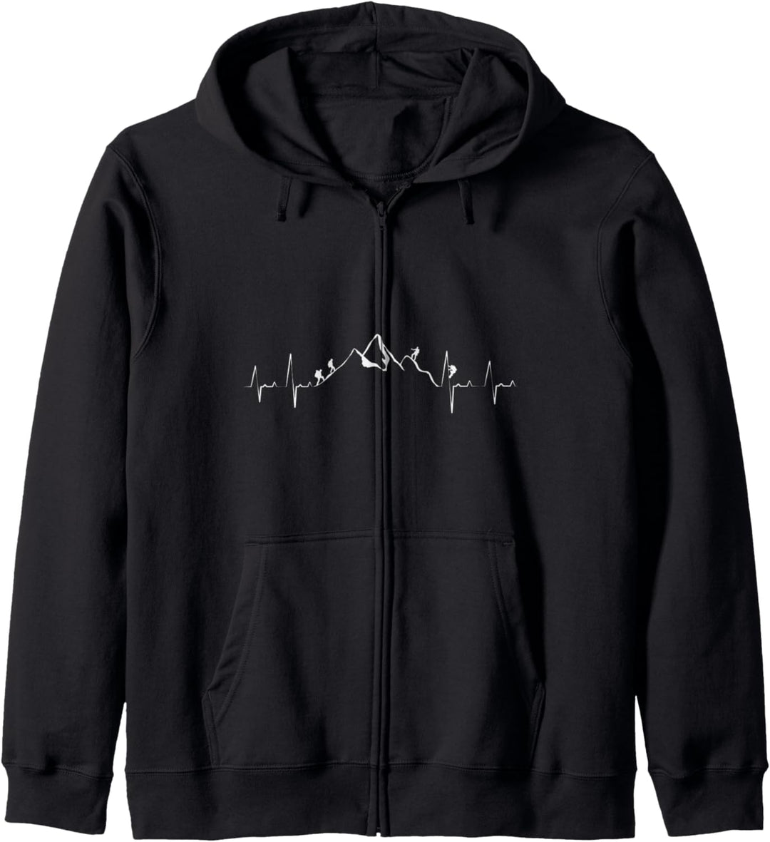 Herzschlag Wandern Geschenk Wanderer Geschenkidee Kapuzenjacke