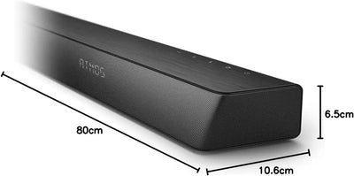 Philips TAB7807/10 Soundbar 3.1 Kabelloser Subwoofer, Dolby Atmos, Cinematischer Sound, HDMI eARC, R