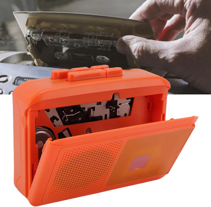 Tonysa Tragbarer Kassettenspieler mit Lautsprecher, Personal Retro Tape Player mit USB C -Kabelstrom