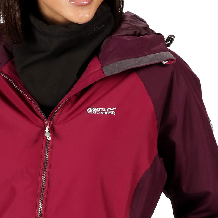 Regatta Damen Voltera Protect Waterproof Taped Seams Heated Hooded Jacket Jacke M Violett/Pflaume, M