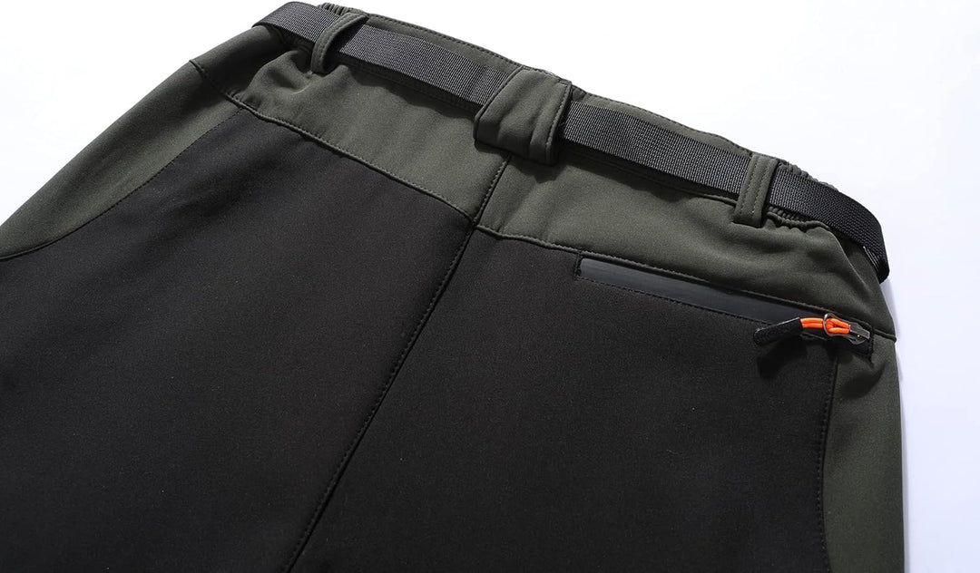 BenBoy Herren Wanderhose Wasserdicht Softshellhose Outdoorhose Winddicht Warm Gefüttert Skihose Snow