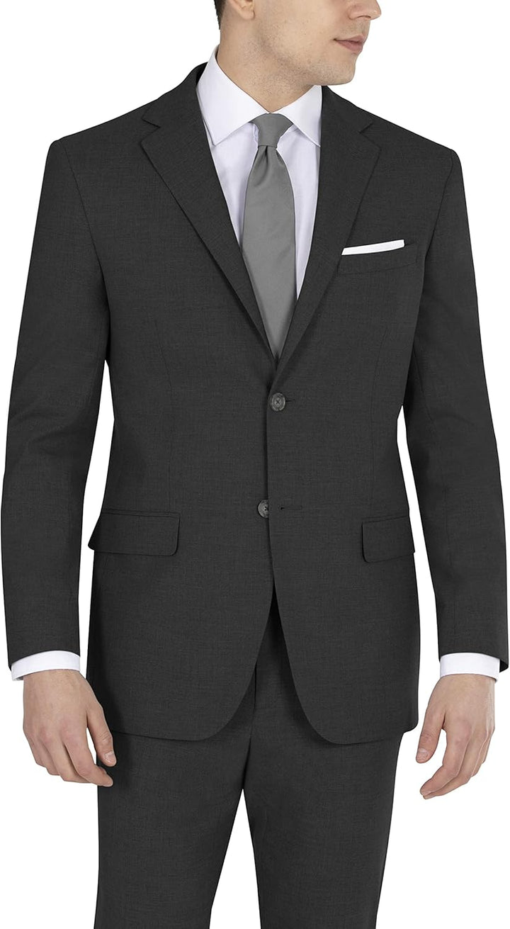 DKNY Herren Business-Anzug Jacke 46 Schwarz, 46 Schwarz