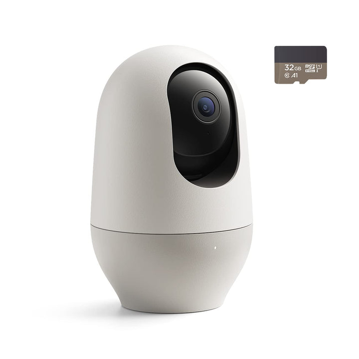 nooie Babyphone mit SD-Karte, Babyphone mit Kamera, 360°-Kamera, WLAN-Babykamera mit Telefon-App, AI