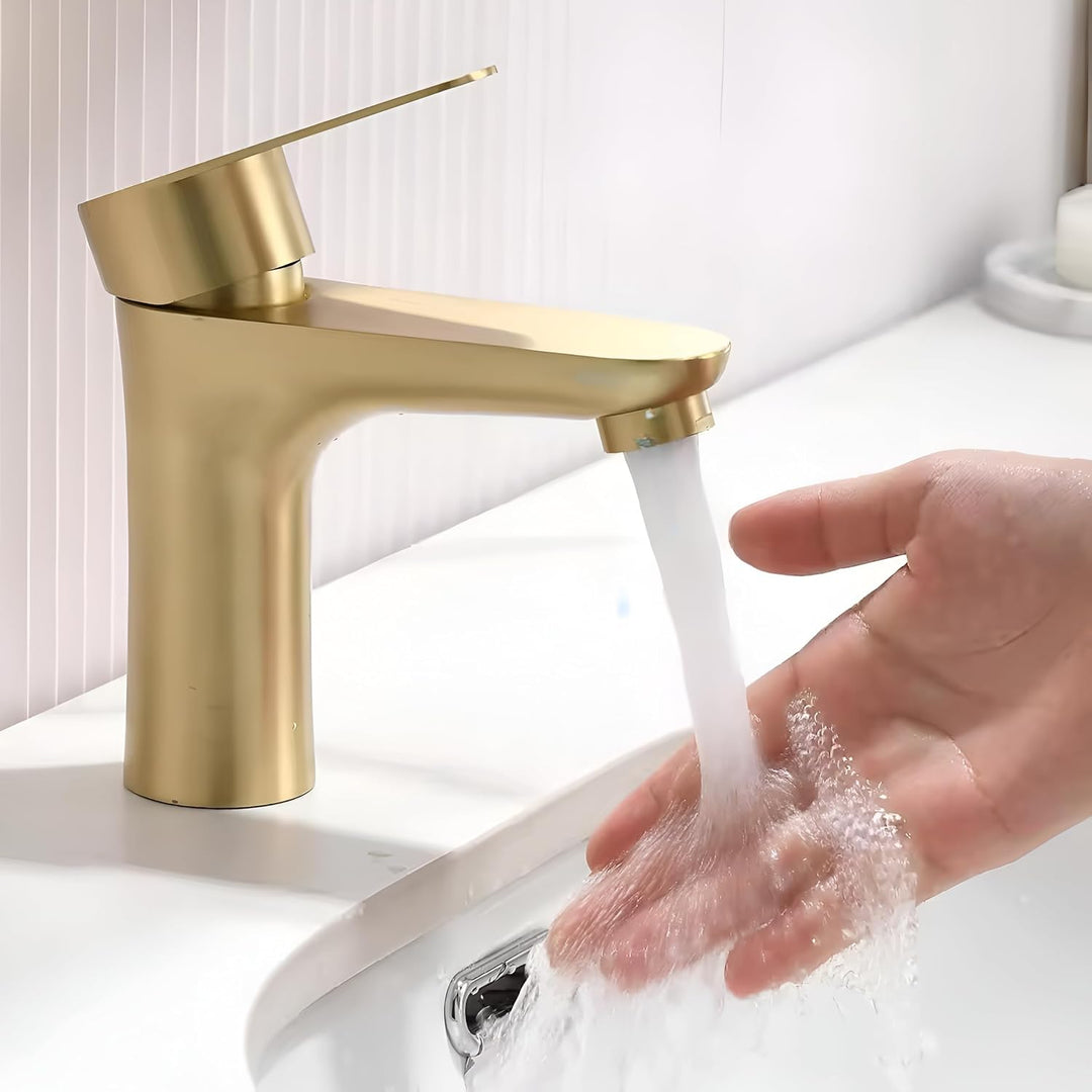 HANT Waschtischarmatur, Wasserhahn Bad, Waschtischarmatur Armatur, Waschbecken Badezimmer Mischbatte