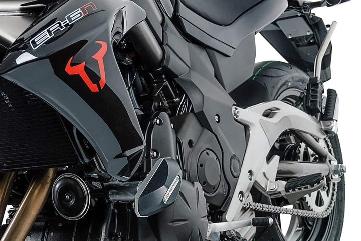 Sturzpad-Kit, schwarz, Kawasaki ER-6n (2012-)