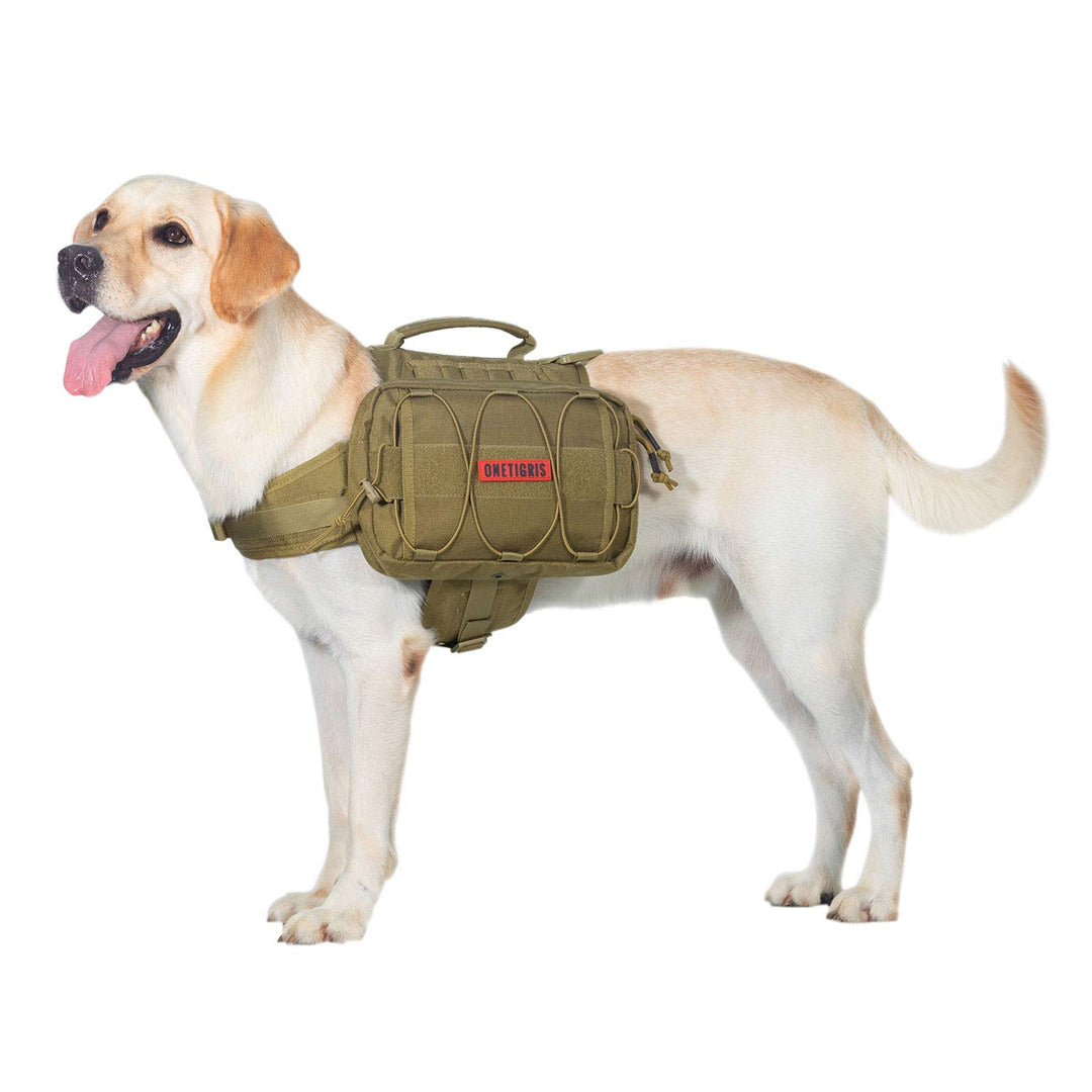OneTigris Mammoth Hunderucksack 2.0 Version Reissen Camping Wandern Hundebackpack für M/L Grösse Hun