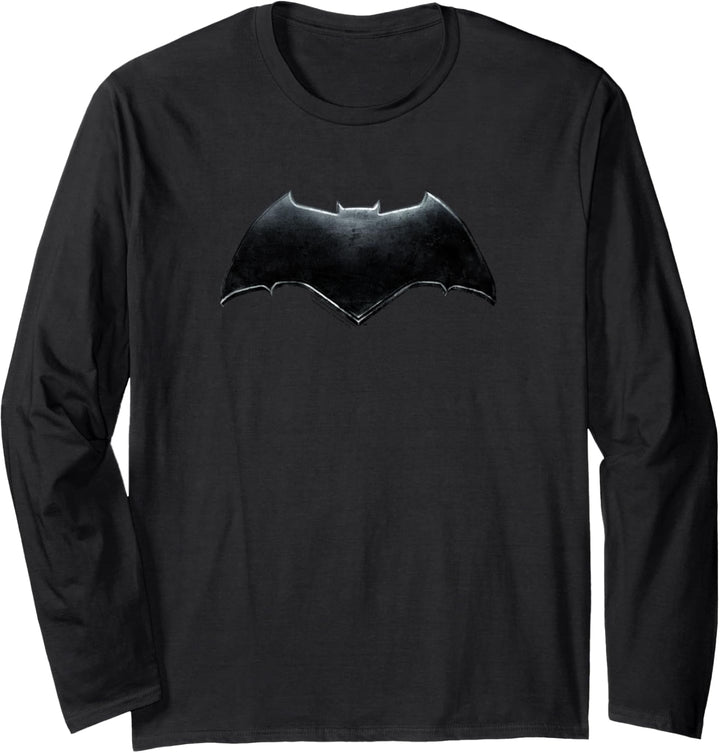 Justice League Movie Batman Logo Langarmshirt