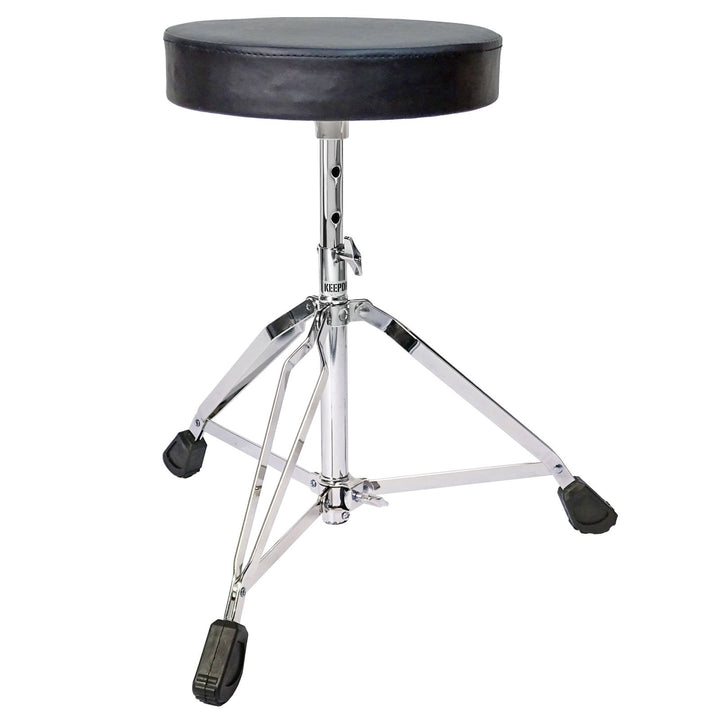 keepdrum KDSH200 Drumhocker Rundsitz Schlagzeug Hocker