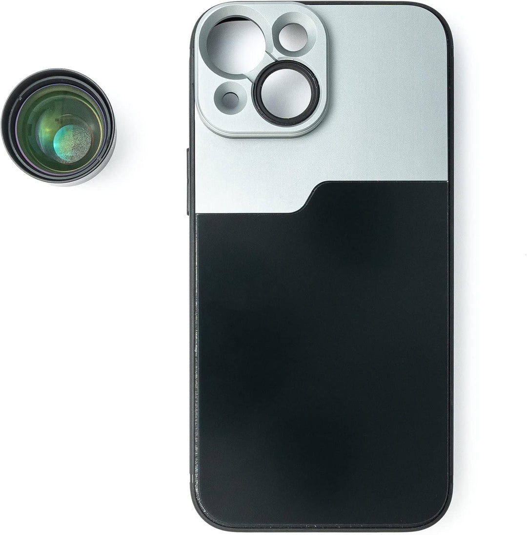 SYSTEM-S Zoom Linse 3X Tele Objektiv Filter mit Hülle in Schwarz für iPhone 13 Mini