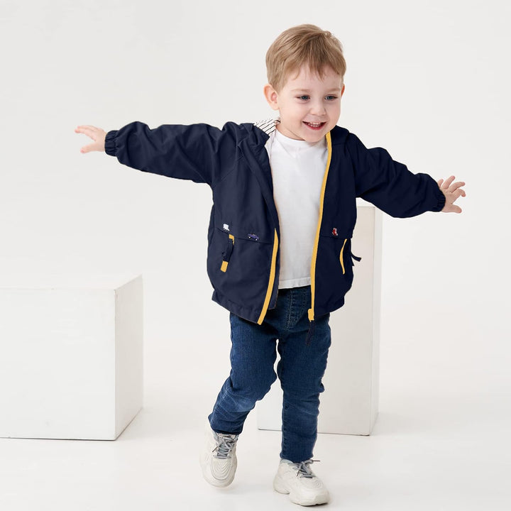 Volunboy Baby Kapuzen Jackets, Jungen Langarm Winddicht Mantel Cartoon Aufdruck Jacken 12-18 Monate