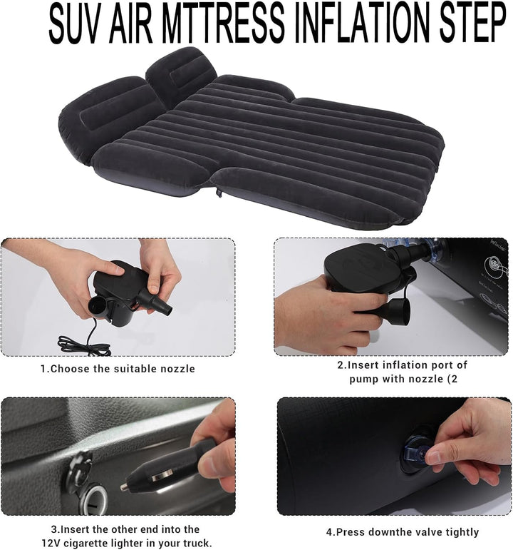 Icelus Luftmatratze aufblasbare SUV Auto Matratze mit Pumpe Luftbett Bewegliche Dickere Luftbett Aut