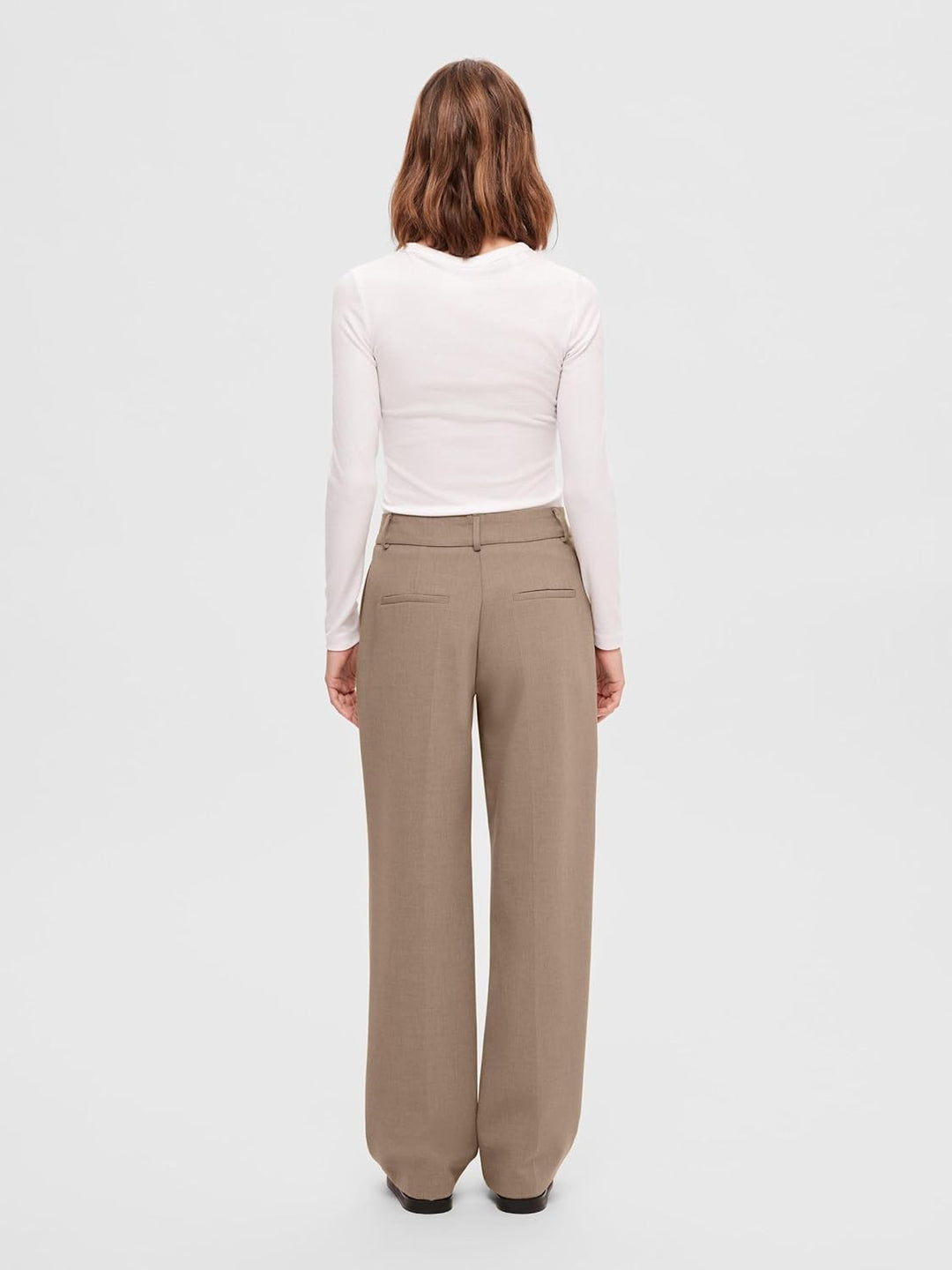 SELECTED FEMME Damen Slfrita Mw Wide Pant Camel MLG B Noos Hose, 42