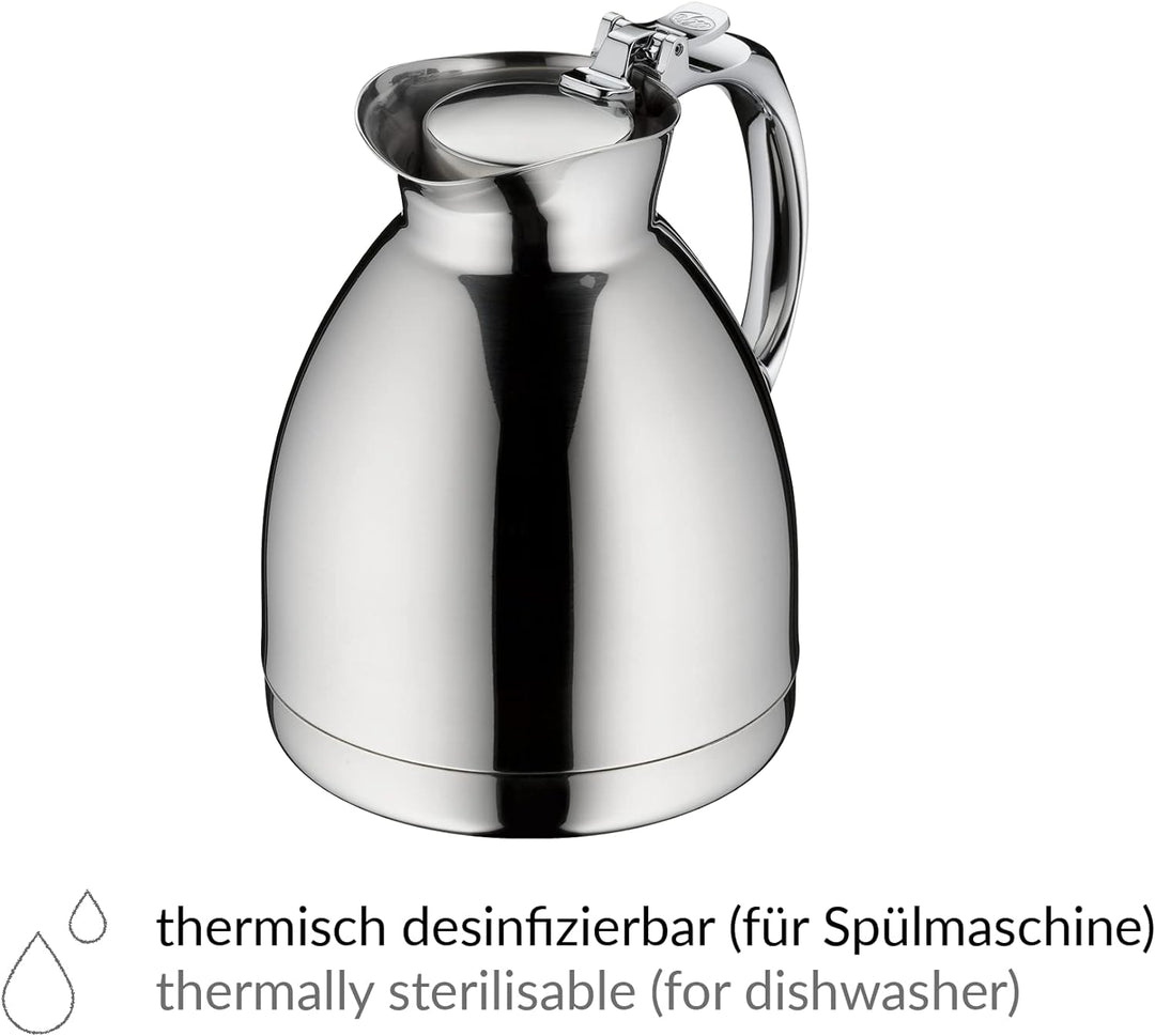 alfi Thermoskanne Hotello, doppelwandiger Edelstahl poliert 0,3l, geignet für Hotel und Gastronomie,