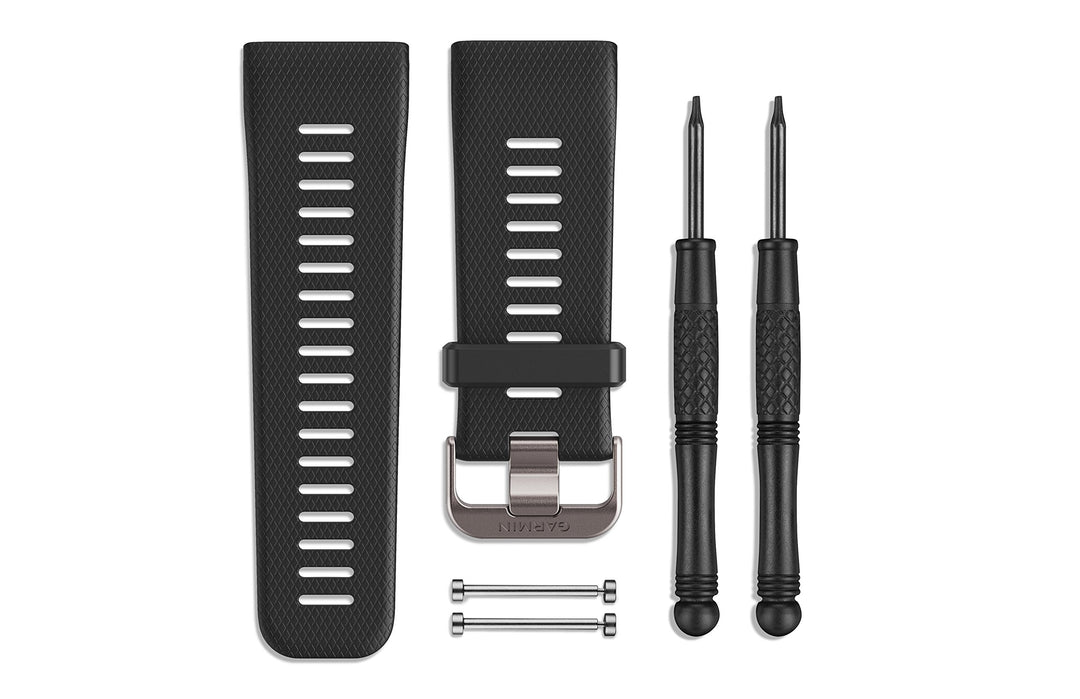 Garmin Wechselarmband für vivoactive HR, Regular, Silikon Schwarz, Schwarz