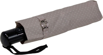 Doppler Taschenschirm Magic Carbonsteel stabil sturmfest Auf-Zu Automatik Chic - grau, Grau