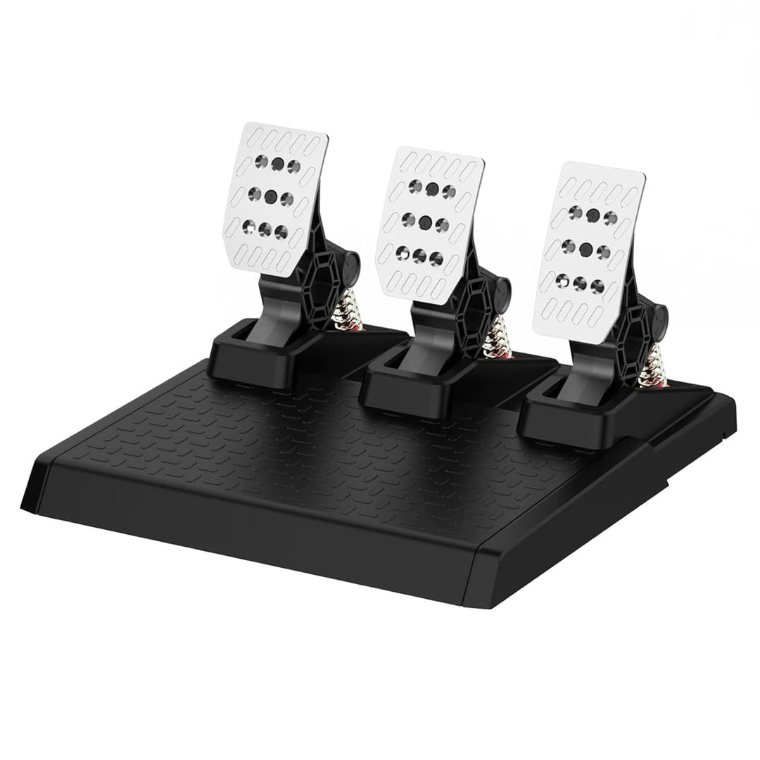 NBCP Gaming Lenkrad Pedale mit Hall-Effekt-Sensor,PC Gaming Lenkrad Pedal Set,Austauschbare Federn,V
