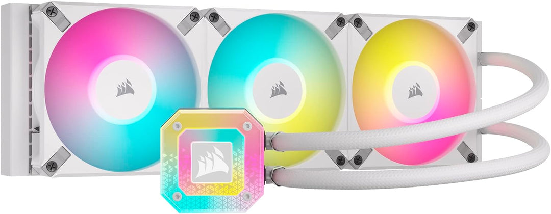 Corsair iCUE H150i Elite CAPELLIX XT Flüssig-CPU-Kühler - DREI AF120 RGB Elite-Lüfter - 360-mm-Radia