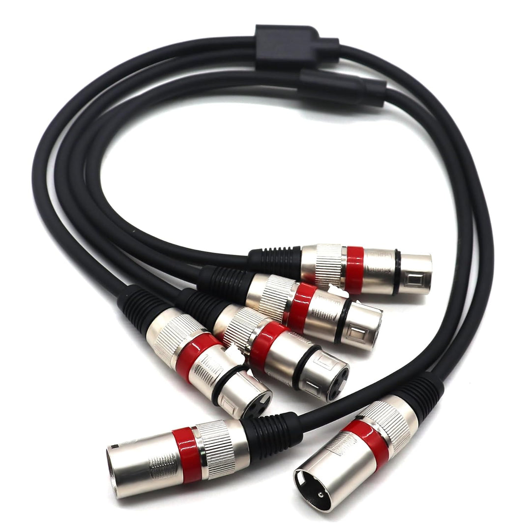 XLR-Splitter, symmetrisches Kabel, XLR-Stecker auf Dual-Buchse, 3-polig, Patch-Y-Kabel, Mikrofon-Spl