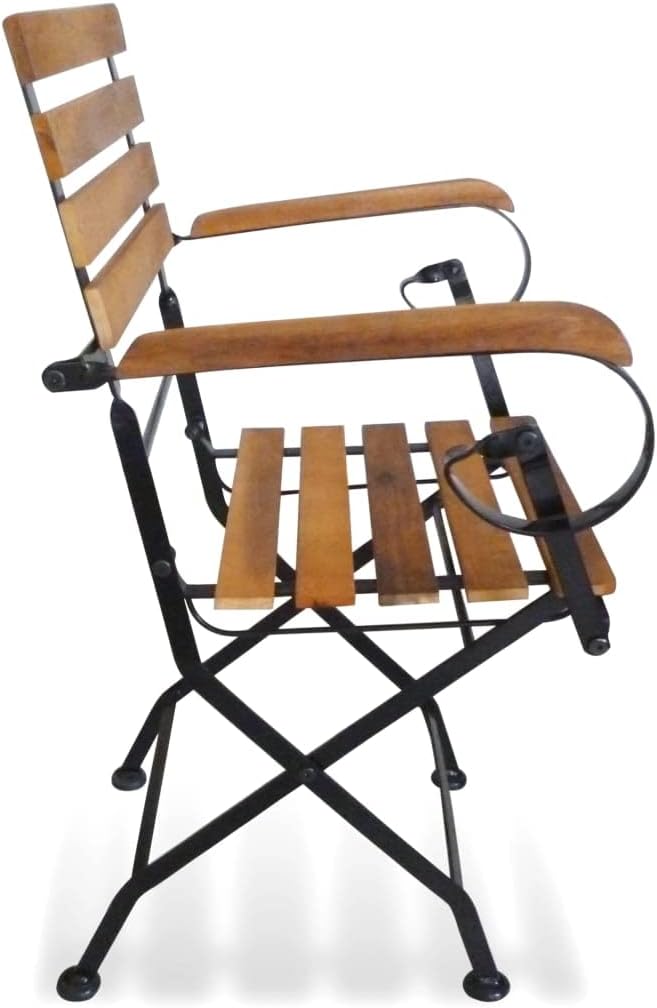 vidaXL 2X Akazienholz Massiv Gartenstuhl Klappbar Gartenstühle Klappstühle Klappstuhl Stuhl Stühle B