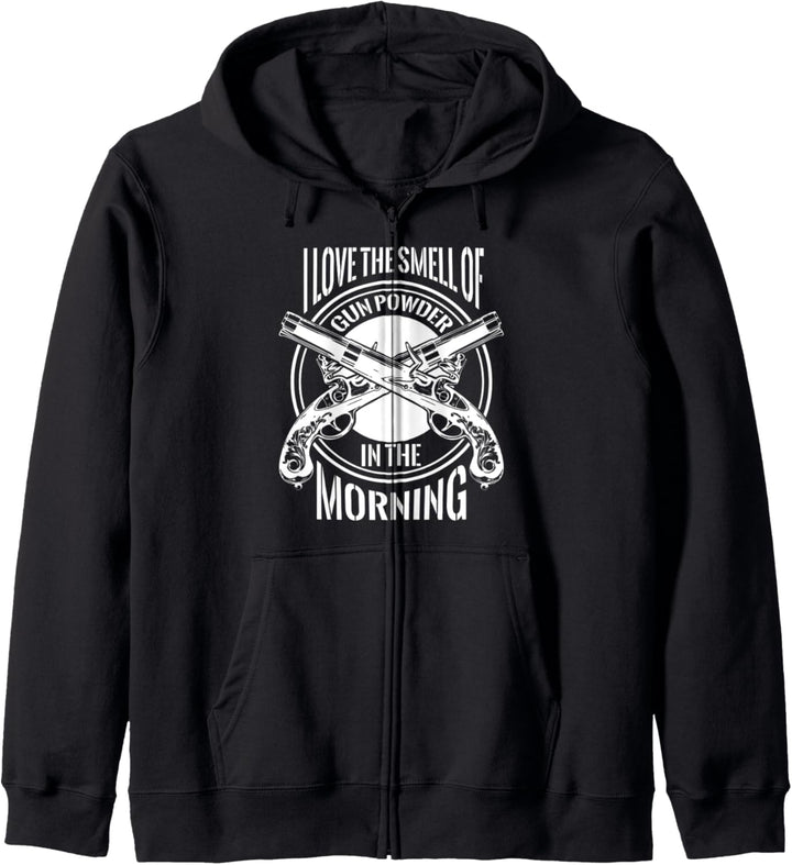 Ich liebe den Geruch von Schiesspulver in der Morning Gun Con Kapuzenjacke