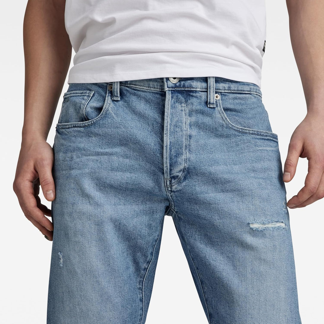 G-STAR Herren 3301 Slim Fit Jeans 27W / 30L Blau (Faded Niagara Restored 51001-d316-g007), 27W / 30L
