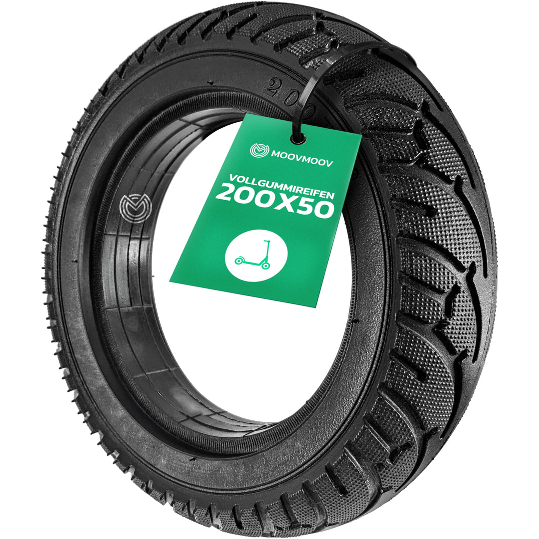 MOOVMOOV Volgummireifen 200x50 Kompatibel für E-twow Vorderrad - Speedway Mini 4 Pro Hinterrad und a