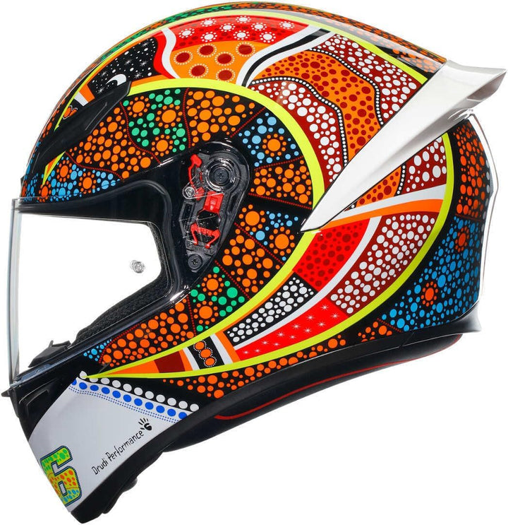 AGV K1 S Dreamtime Integralhelm (weiss/blau/rot/gelb) XS (53), XS (53)