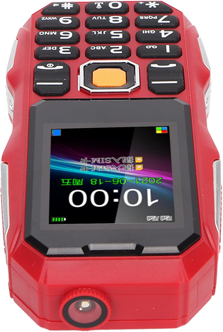 Senioren-Handy, 0,3 MP Kamera Senioren-Handy 5800mAh Zum Telefonieren (Rot), Rot