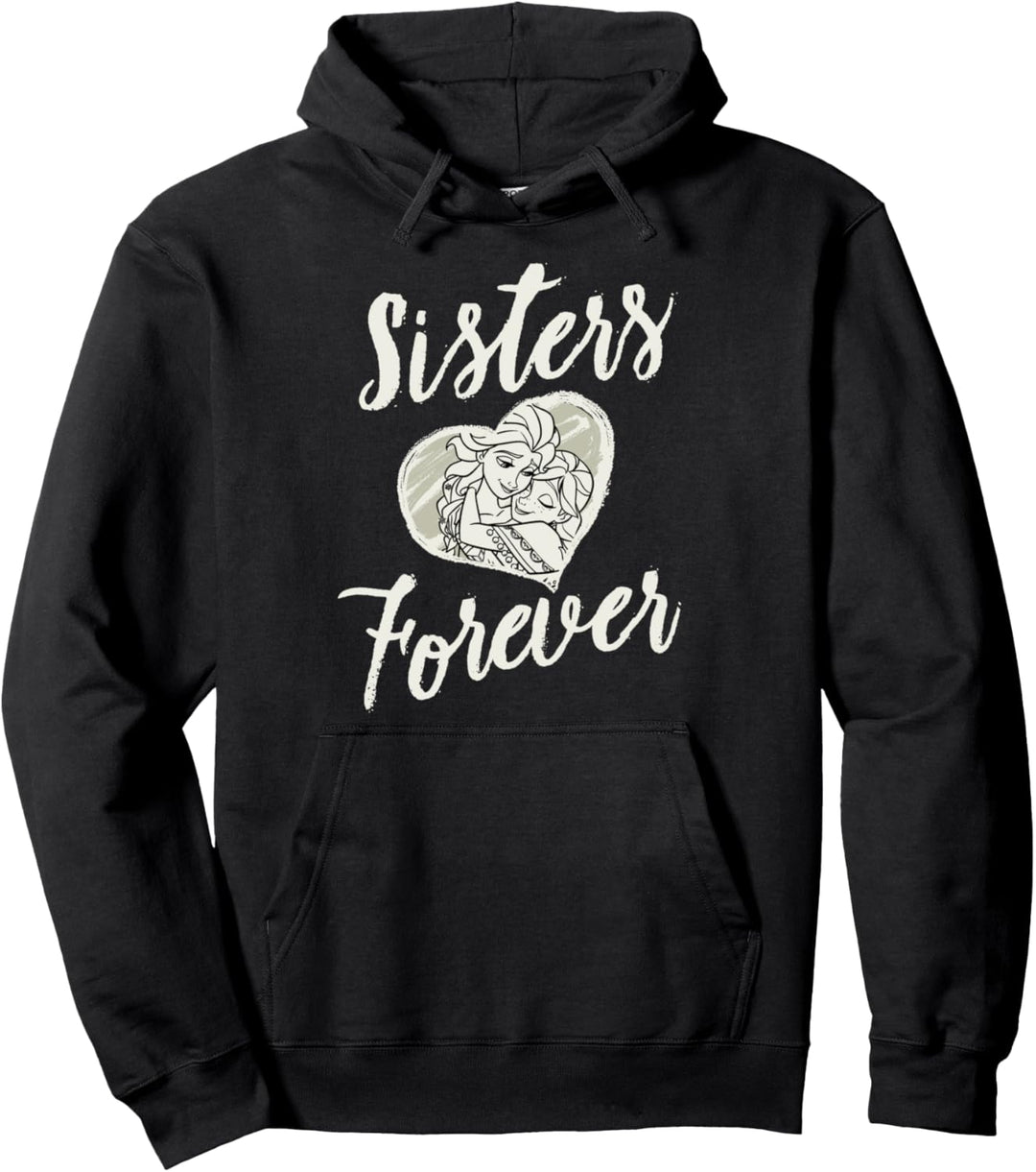 Disney Frozen Elsa Anna Sisters Forever Heart Pullover Hoodie