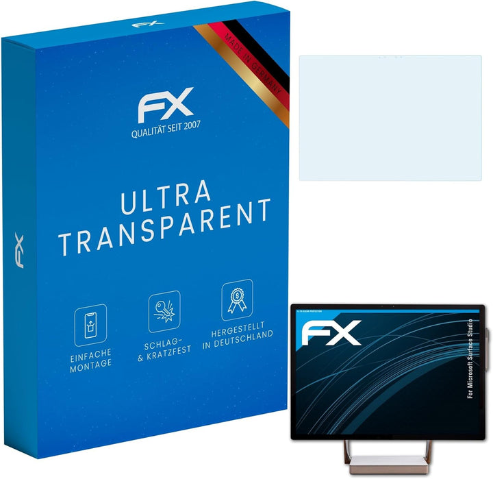 atFoliX Schutzfolie kompatibel mit Microsoft Surface Studio Folie, ultraklare FX Displayschutzfolie