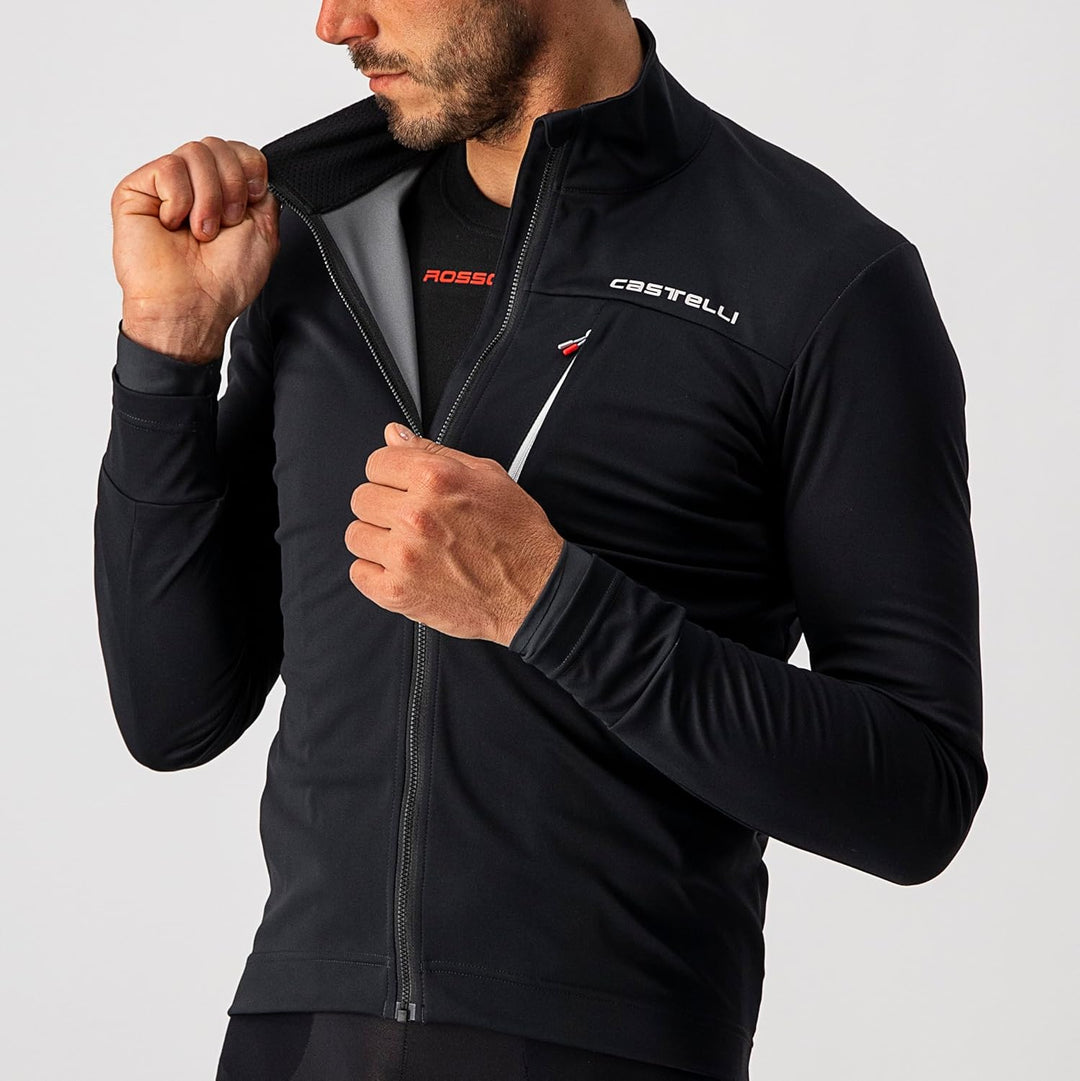 Castelli Herren Go Jacket Jacket (1er Pack) M LIGHT BLACK/WHITE, M LIGHT BLACK/WHITE