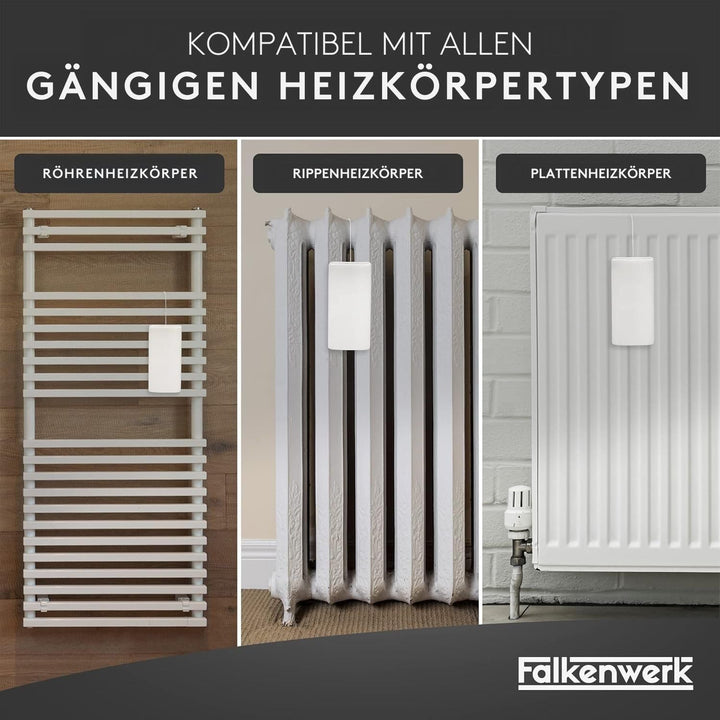 FALKENWERK Keramik Heizkörper Luftbefeuchter [3 Stück] - Universelle Luftbefeuchter Heizkörper mit f