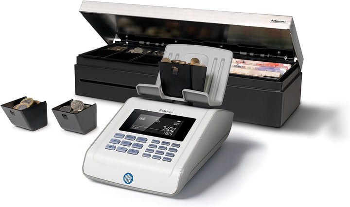 Safescan 4617CC Münzbecher, passen perfekt in Ihren Kassenladeneinsatz - vereinfacht das Zählen Ihre