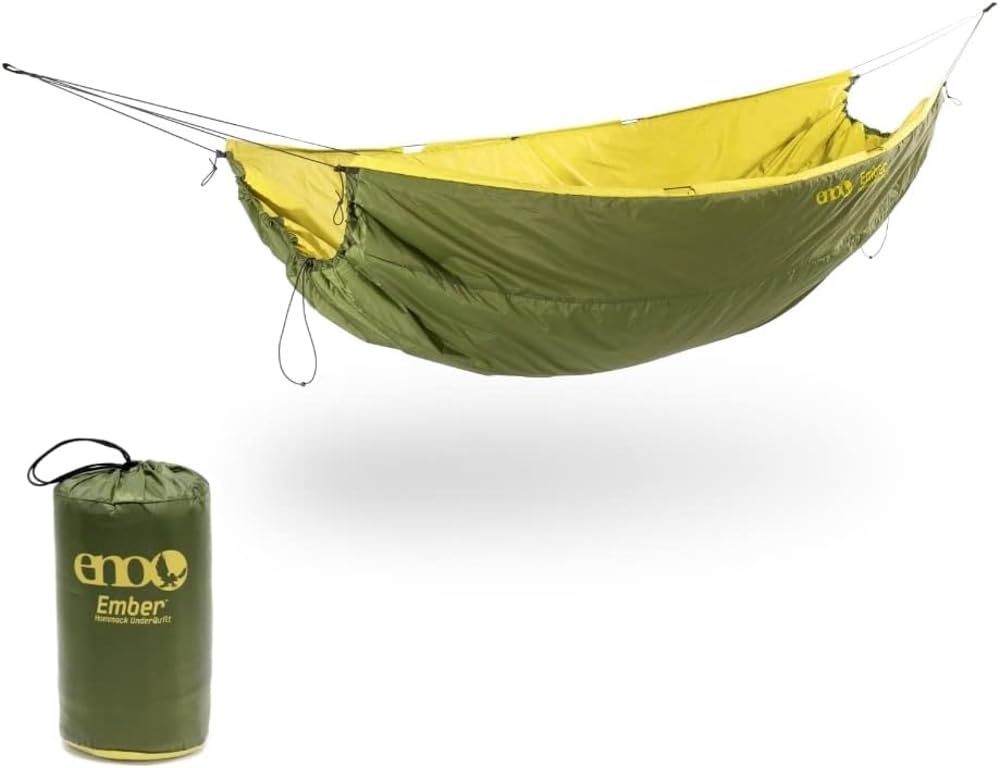 ENO, Eagles Nest Outfitters Ember UnderQuilt Hängematte Isolierung für Frühling und Herbst, Evergree