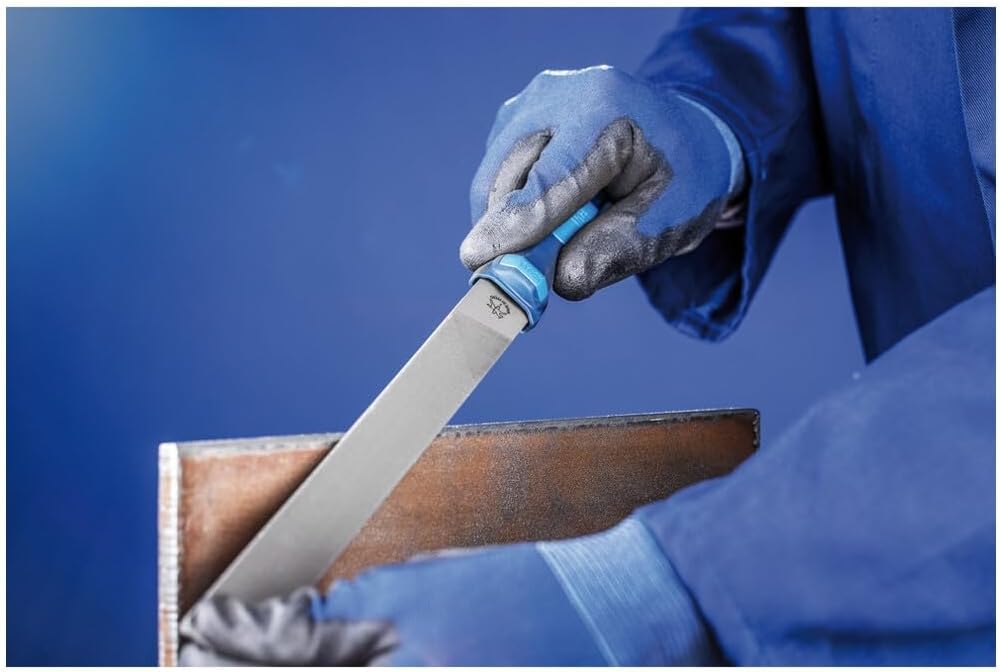 Feilensatz L.200mm Hieb 3 2K-Ergo PFERD Werkstattfeilen-Set in PVC-Rolltasche Kreuzhieb H3 Länge 200