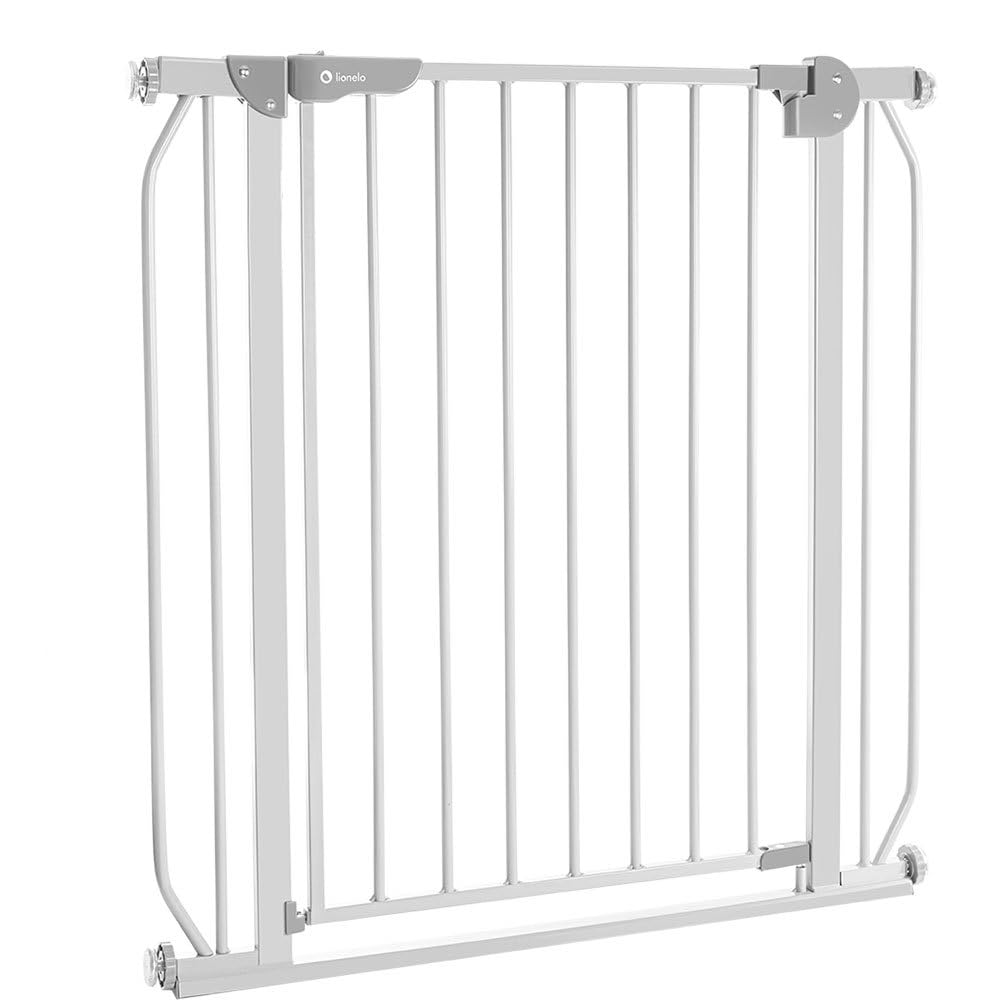 LIONELO Truus Slim Kinderschutzgitter Sicherheit ohne Bohren, Doppeltes Sicherheitssystem, Verstellb