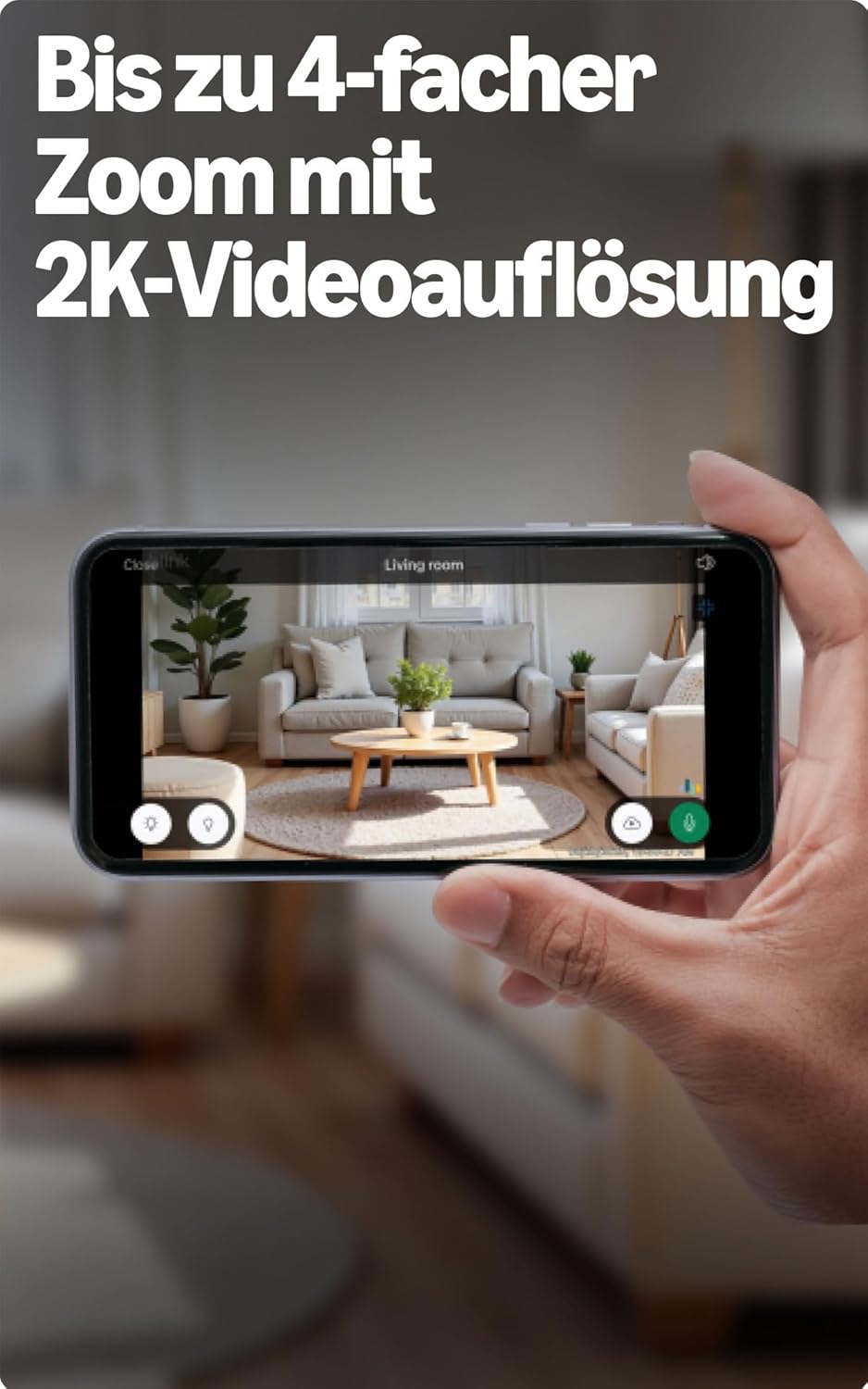 Blink Mini 2K+ (neueste Generation) | Sicherheitskamera mit Netzstecker für zuhause | 2K-Videoauflös