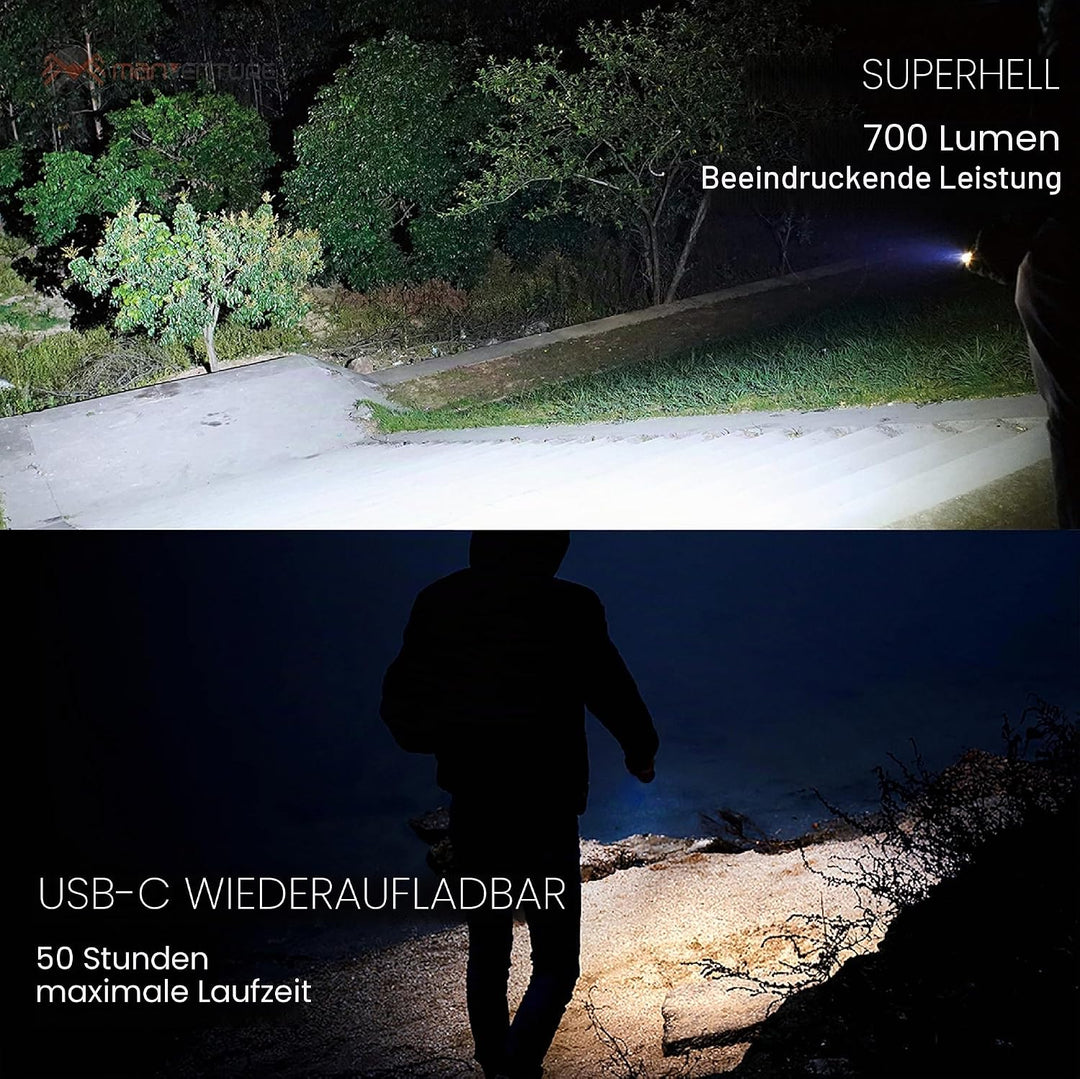 Nitecore Tip SE – Mini-Taschenlampe – 700 Lumen LED – wiederaufladbar USB C – Schlüsselanhänger – wa