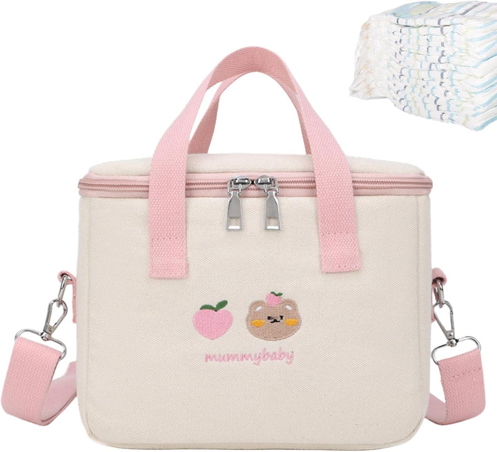 Wickeltasche - Niedliche Reise-Windeltasche, kleine Wickeltasche - Wickeltasche mit grosser Kapazitä